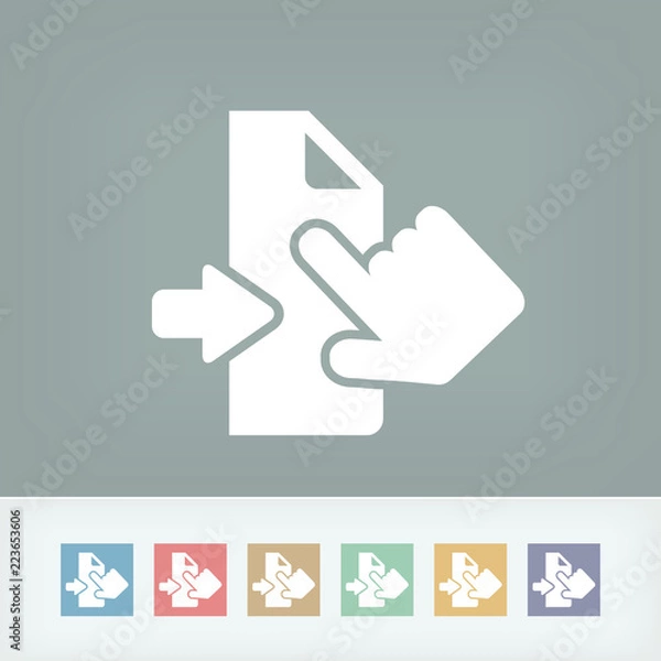 Fototapeta Sliding document