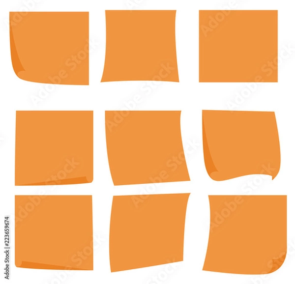 Obraz sticky_notes_orange