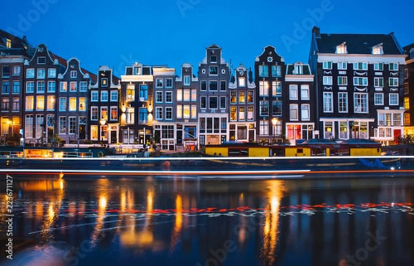Obraz Amsterdam at night