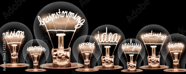 Obraz Koncepcja żarówek