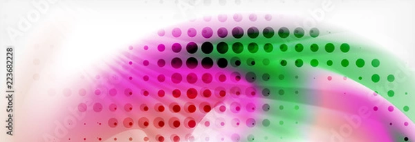 Fototapeta Background abstract holographic fluid colors wave design