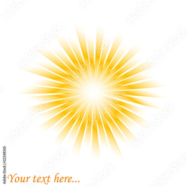 Obraz Sunburst vector background