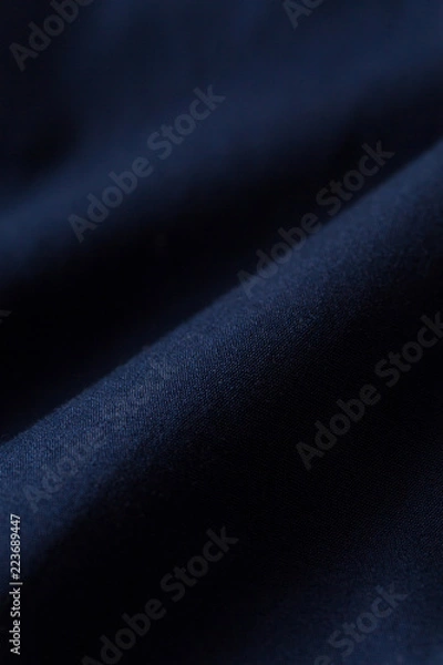 Obraz 紺色の生地のクローズアップ