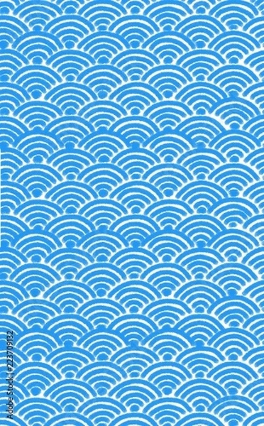 Fototapeta 青海波文様