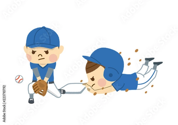 Fototapeta 野球をする男性