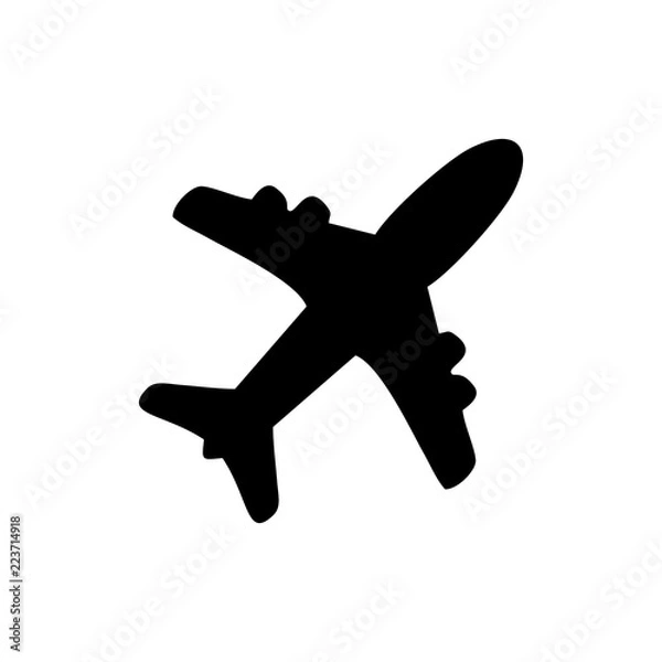 Obraz logo ikony samolotu