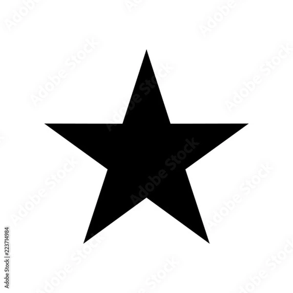 Obraz black star icon