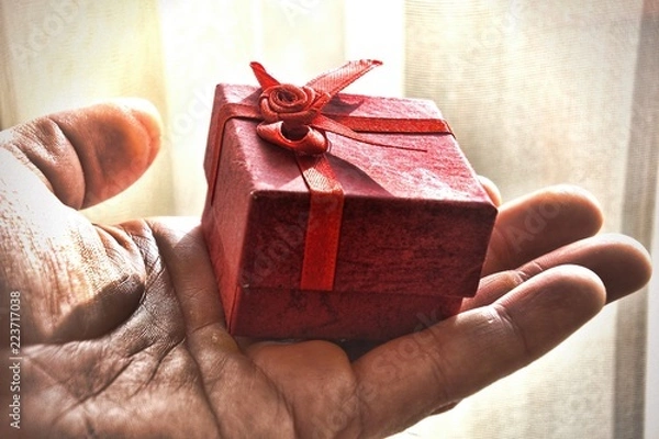 Obraz gift in a hand