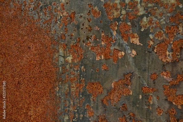 Obraz rusty metal texture of old wall