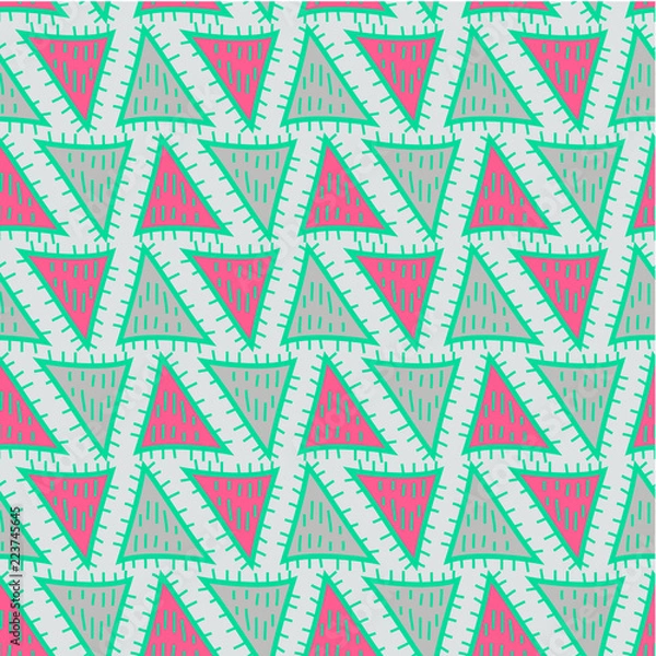 Fototapeta Seamless pattern. Vector geometric texture