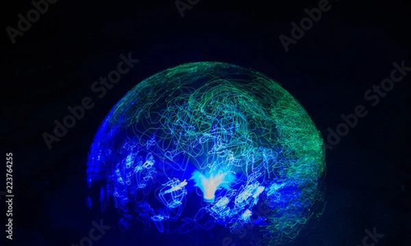 Obraz Neon light painting