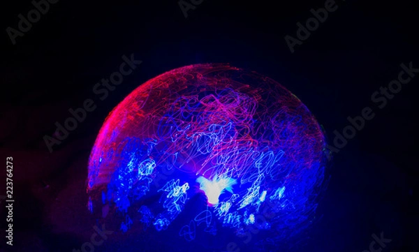 Obraz Neon light painting