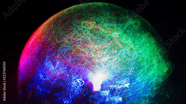 Obraz Neon light painting