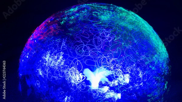 Obraz Neon light painting