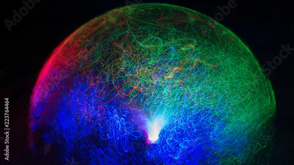 Obraz Neon light painting