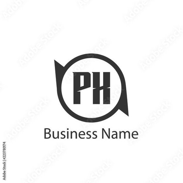 Obraz Initial Letter PX Logo Template Design