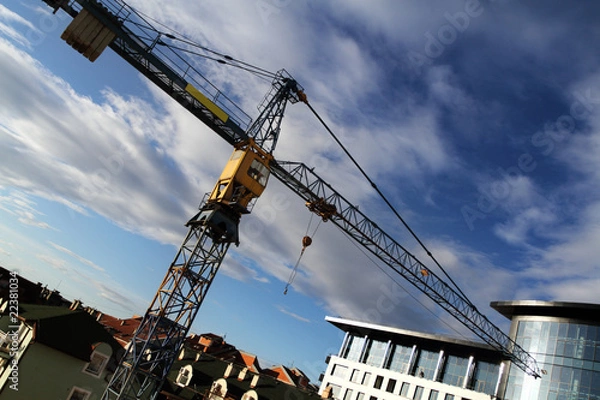 Obraz Crane - Construction Process