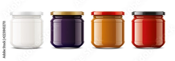 Fototapeta Clear Jar mockup. Small size 