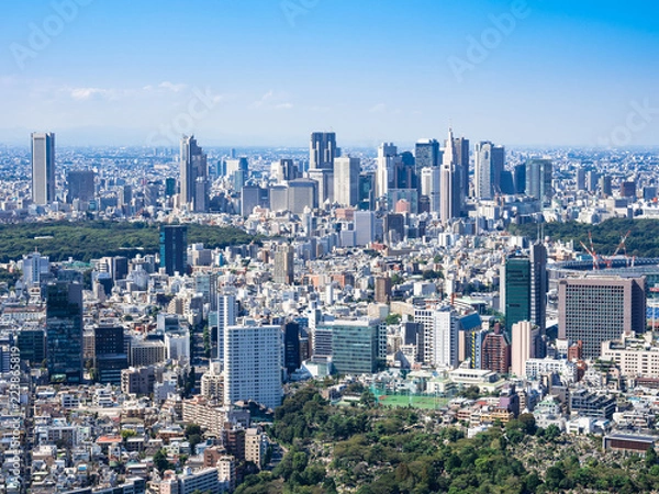 Fototapeta 東京都市風景　新宿副都心周辺