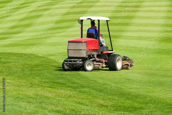 Obraz Rasenpflege Golfplatz