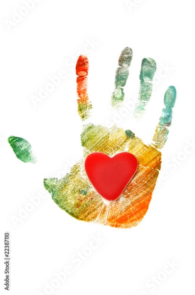 Fototapeta handprint