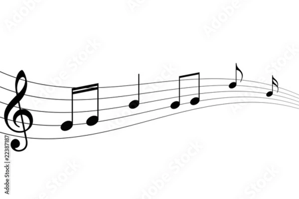 Obraz Nuty wektorowe