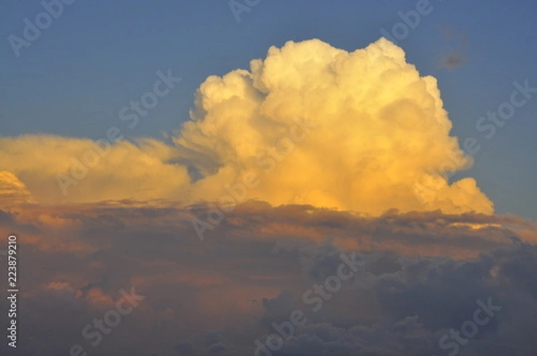 Fototapeta dramatic sky with clouds