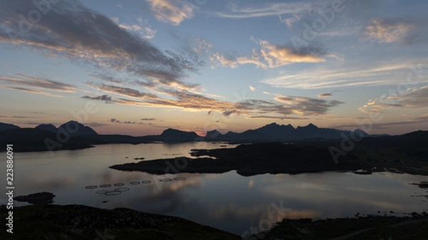 Obraz sunset over the Lofoten