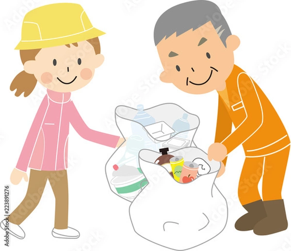 Obraz ボランティア　男女