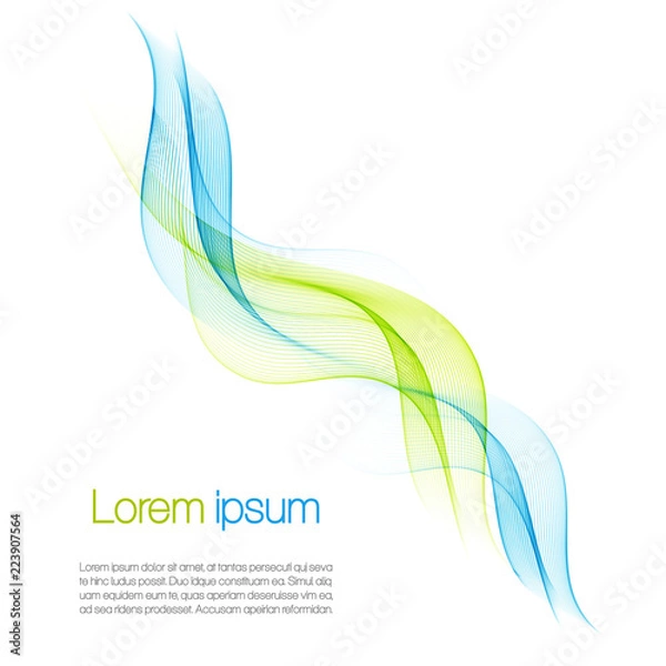 Obraz Abstract color wavy background