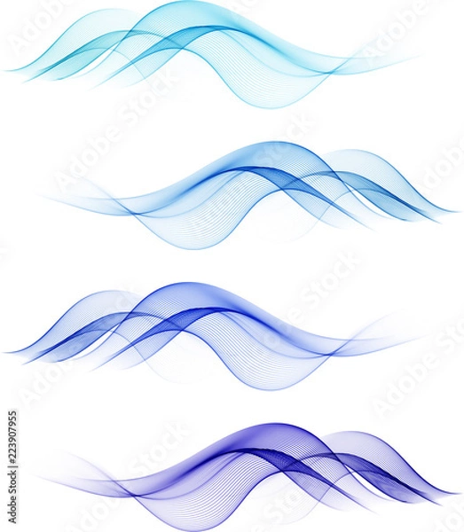 Obraz Abstract color wavy background