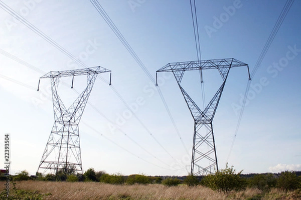 Obraz High voltage power line