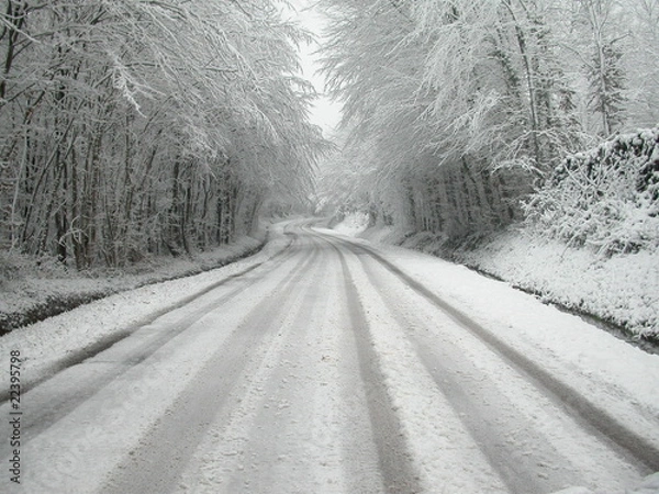 Obraz route enneigée