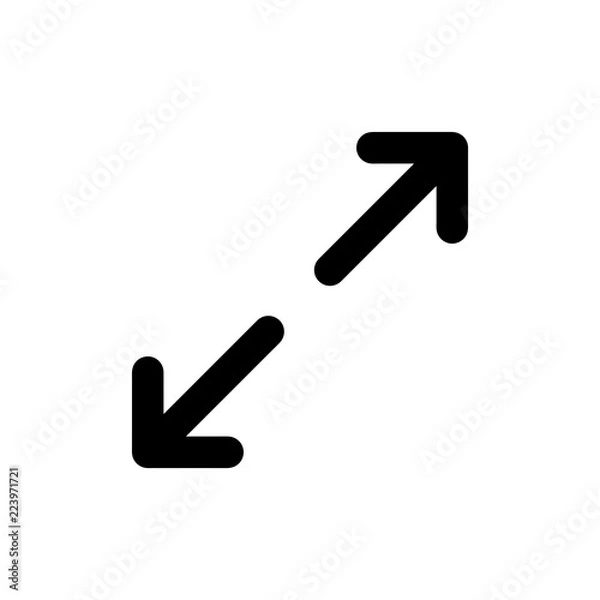 Obraz Expand vector icon isolated on background. Trendy sweet symbol. Pixel perfect. illustration EPS 10.