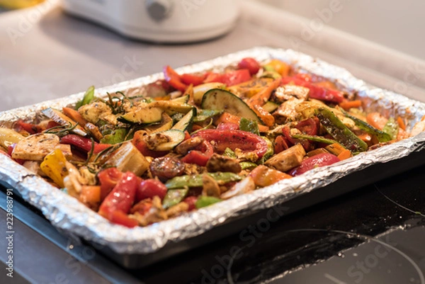 Obraz Mixed Veggies Preparation 