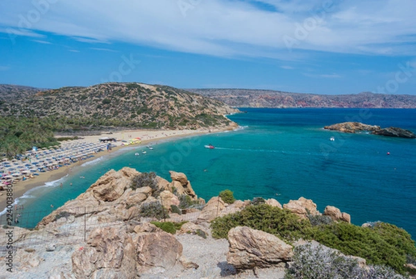 Fototapeta a view of crete island in greece