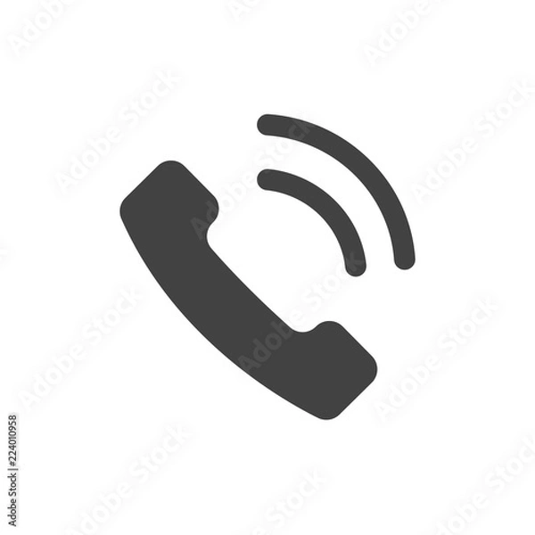 Fototapeta Illustration of phone with voice icon. Phone with voice vector image for UI, web design, app design