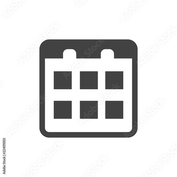 Fototapeta Illustration of Calendar icon. Calendar vector image for UI, web design, app design