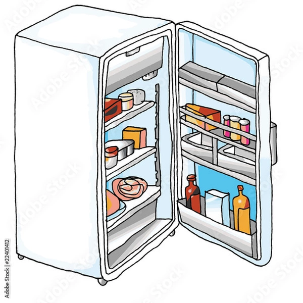 Obraz Réfrigérateur ouvert
