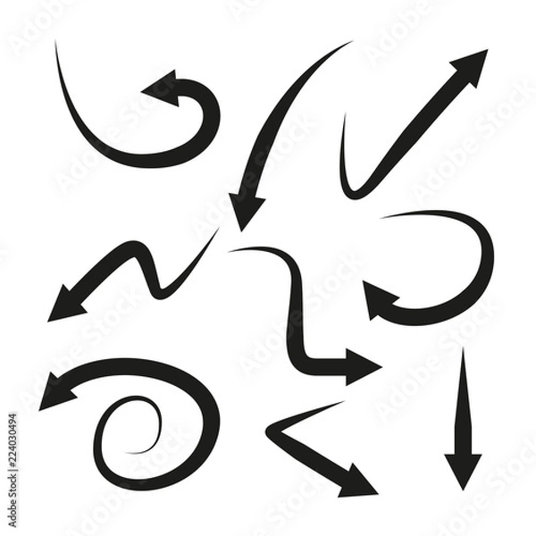 Fototapeta arrows vector set