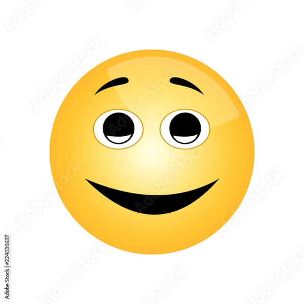 Obraz Smile icon. Emotion smile. Vector Illustration