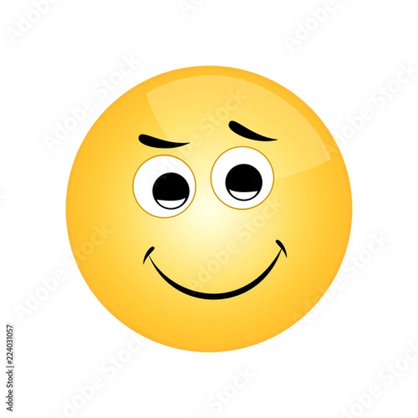 Obraz Smile icon. Emotion smile. Vector Illustration