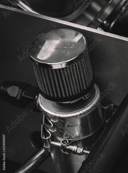 Obraz Dragster engine details