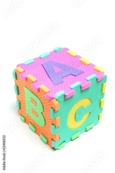 Fototapeta Alphabet Puzzle Cube