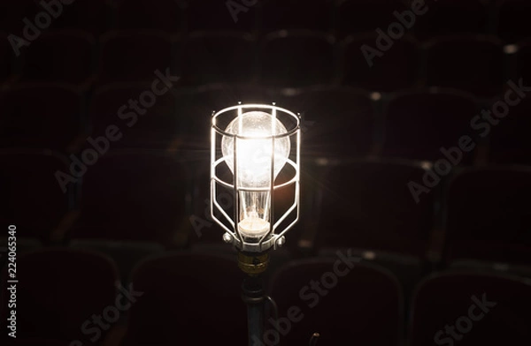 Obraz ghost light lamp on theatre stage