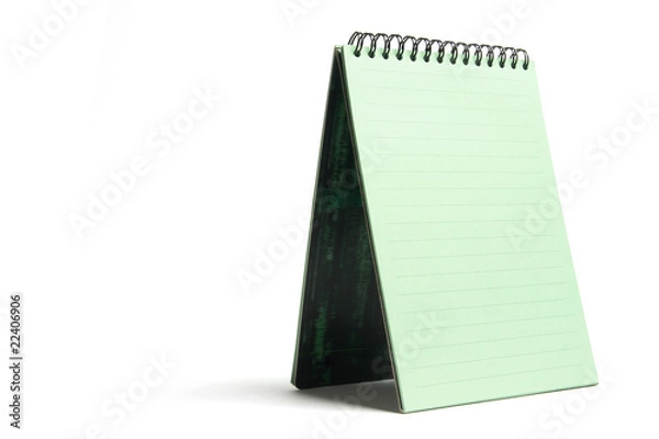 Fototapeta Green Notepad