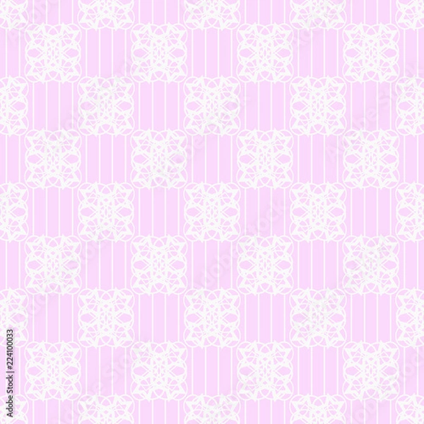 Fototapeta Geometric seamless pattern. Chain, lace
