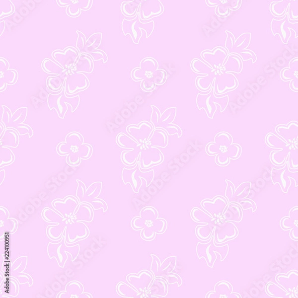 Fototapeta Flower seamless pattern