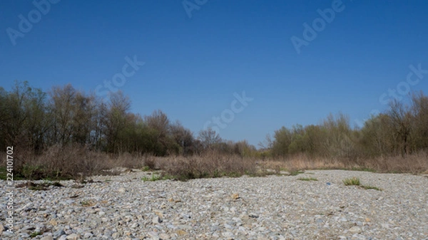 Fototapeta Dry river bed