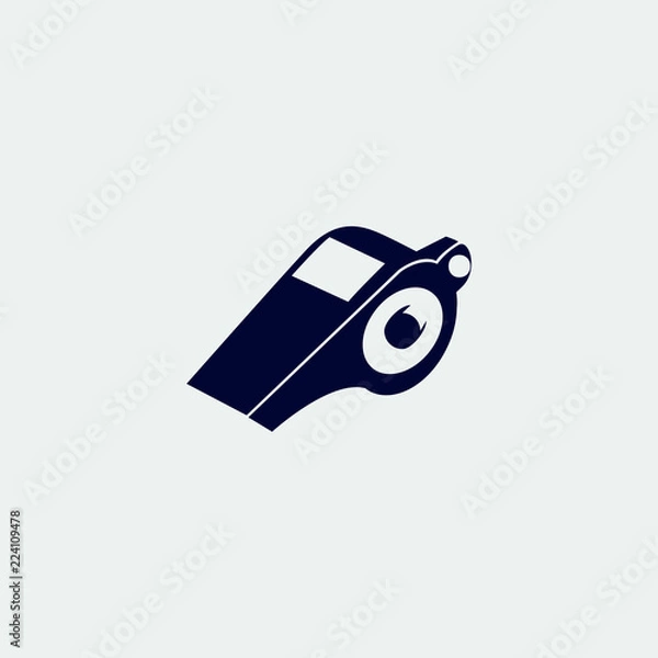 Obraz whistle icon, vector illustration. flat icon